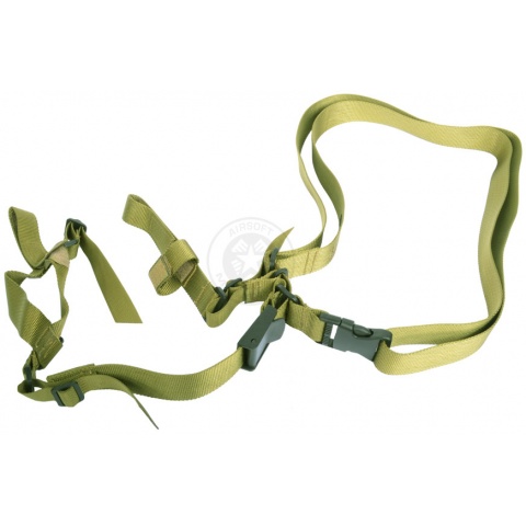 AMA OpSpec 3-Point Adjustable QD Rifle Sling - OD GREEN