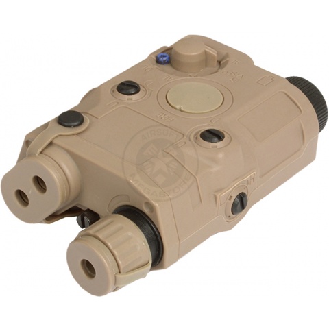 Lancer Tactical Airsoft PEQ15 AEG Battery Box - TAN