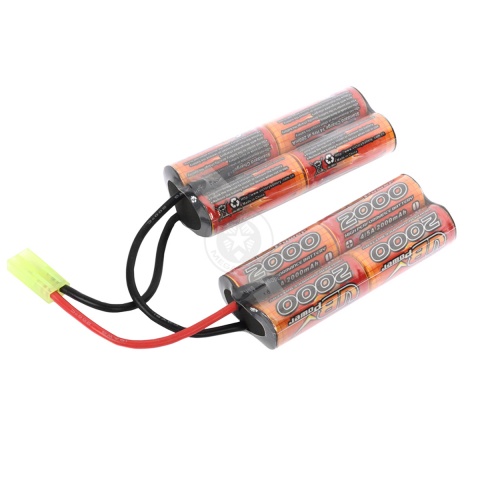 VB-Power Airsoft 9.6V Ni-MH Custom Type AEG Battery - 2000 MAH