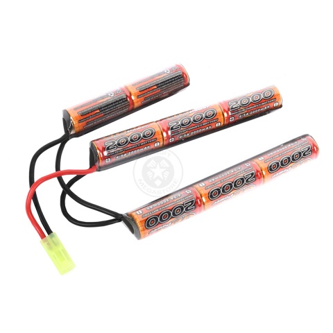 VB-Power Airsoft 9.6V Ni-MH Crane Stock Type AEG Battery - 2000 MAH