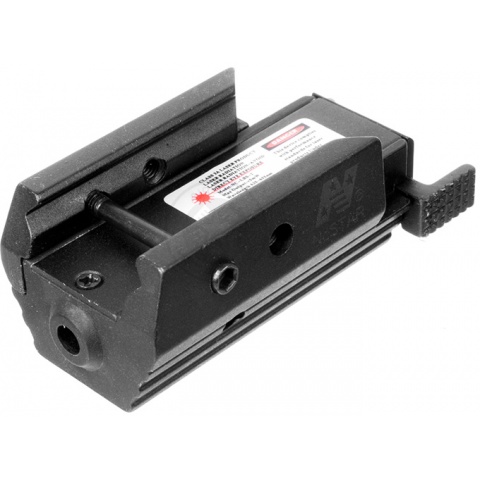NcStar Airsoft Low Profile Tactical Red Laser w/ Weaver Rail Mount