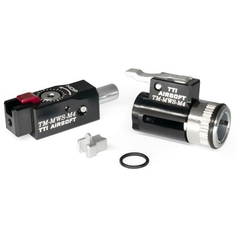 TTI One-Piece Full CNC 7075 TDC Hop-Up Chamber and Adjuster Set for Tokyo Marui MWS M4 GBB Rifles