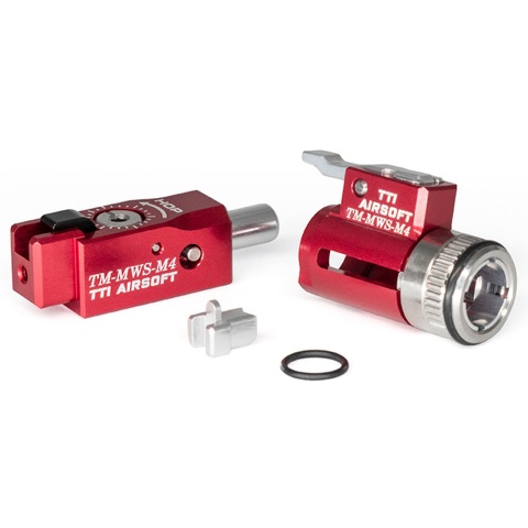 TTI One-Piece Full CNC 7075 TDC Hop-Up Chamber and Adjuster Set for Tokyo Marui MWS M4 GBB Rifles