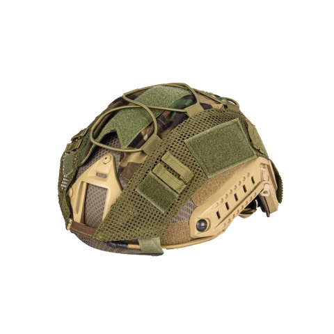Lancer Tactical 1000D Nylon Polyester Bump Helmet Cover (Color: Woodland)