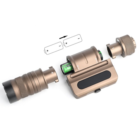 Atlas Custom Works 1800 Lumen Rail Mounted Tactical Flashlight 