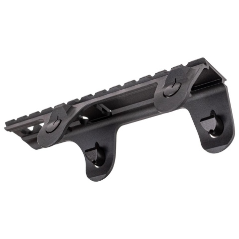 Atlas Custom Works CNC Aluminum Low Profile Rail Claw Mount for MP5 GBB/AEG Airsoft SMG Series - (Black)