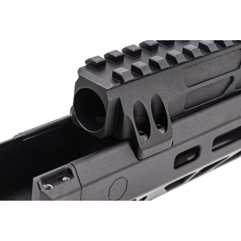 Atlas Custom Works CNC Aluminum 10.1 Inch M LOK Handguard w/ Railed Gas Tube for CYMA AKM AEG Airsoft Rifles - (Black)