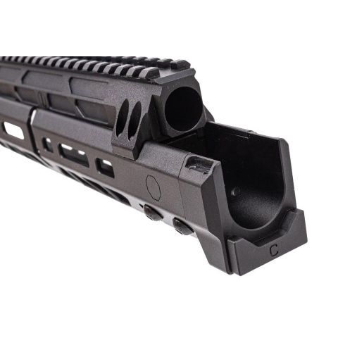 Atlas Custom Works CNC Aluminum 10.1 Inch M LOK Handguard w/ Railed Gas Tube for CYMA AKM AEG Airsoft Rifles - (Black)