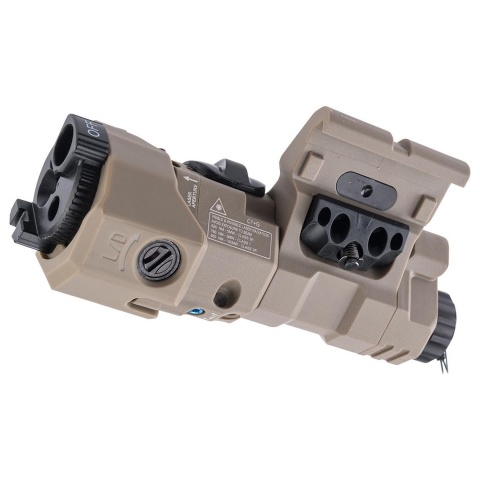 Atlas Custom Works 220 Lumens Offset Modular Airsoft Flashlight Laser and IR Combo