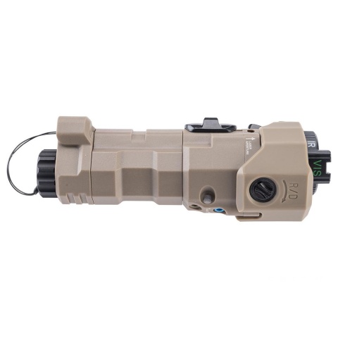 Atlas Custom Works 220 Lumens Offset Modular Airsoft Flashlight Laser and IR Combo