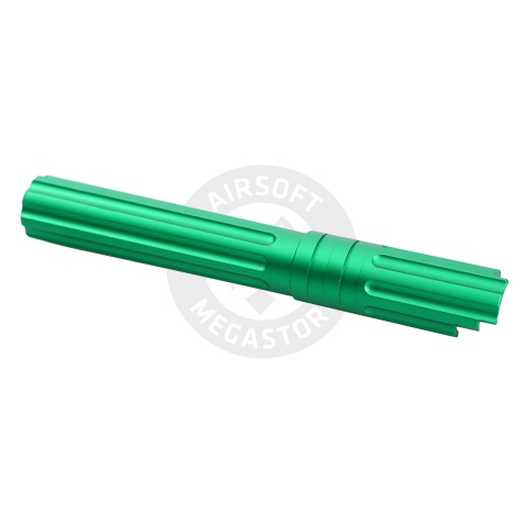Atlas Custom Works 5.1 Inch Aluminum Straight Fluted Outer Barrel for TM Hicapa M11 CW GBBP (Green)