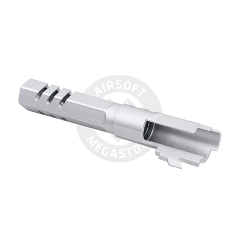 Atlas Custom Works 4.3 Inch Aluminum Hex Outer Barrel for TM Hicapa M11 CW GBBP (Silver)