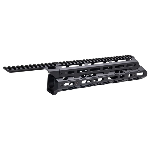 Atlas Custom Works Long M-LOK Metal Handguard for Tokyo Marui Saiga-12K Gas Airsoft Shotgun - (Black)