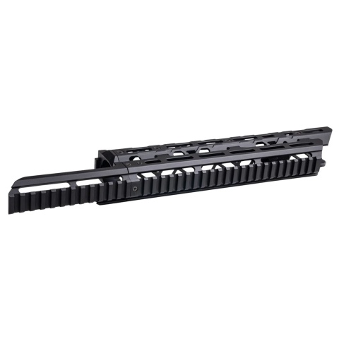 Atlas Custom Works Long M-LOK Metal Handguard for Tokyo Marui Saiga-12K Gas Airsoft Shotgun - (Black)