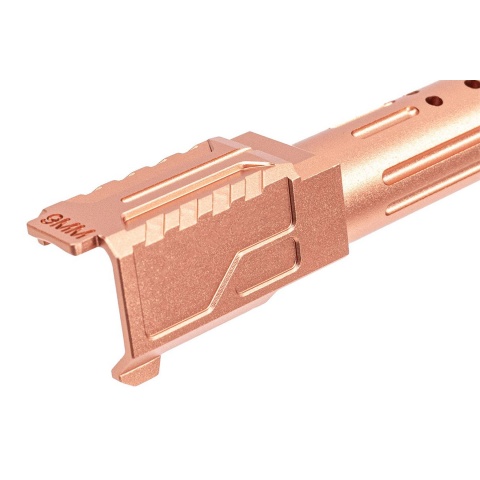 Atlas Custom Works CNC Aluminum Ported Outer Barrel for Tokyo Marui G19 Gen3 GBBP Airsoft Pistols / Black