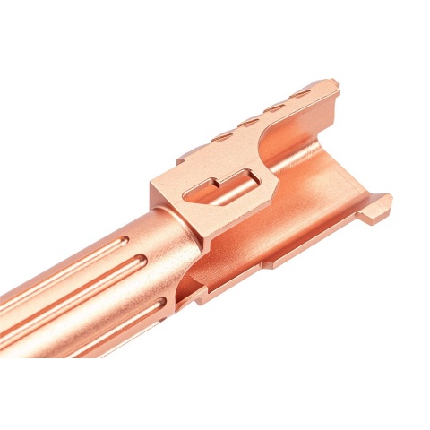 Atlas Custom Works CNC Aluminum Ported Outer Barrel for Tokyo Marui G19 Gen3 GBBP Airsoft Pistols / Black