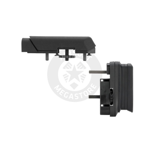 Ares AMOEBA Striker S1 Precision Adjustable Sniper Stock & Cheek Riser Upgrade Kit - (Black)