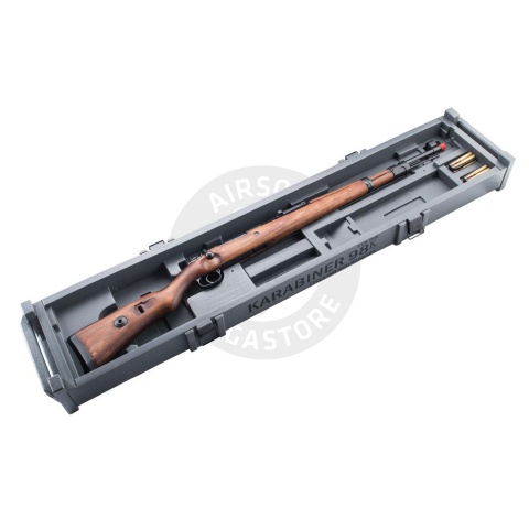 ARES Karabiner 98K Deluxe Spring Powered Bolt Action Airsoft Rifle - (Wood)