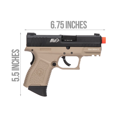 ICS BLE XPD Compact Personal Defender Pistol (Black/Tan)
