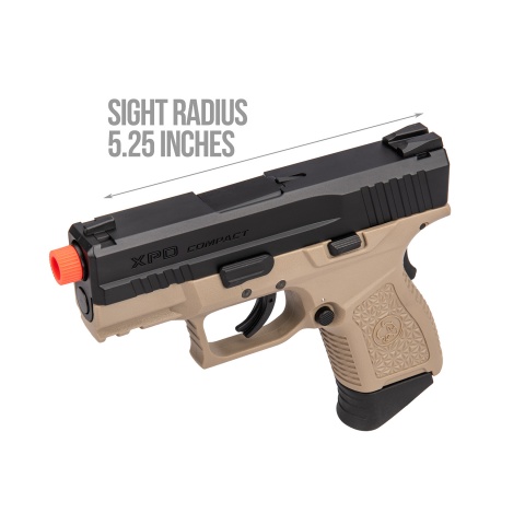 ICS BLE XPD Compact Personal Defender Pistol (Black/Tan)