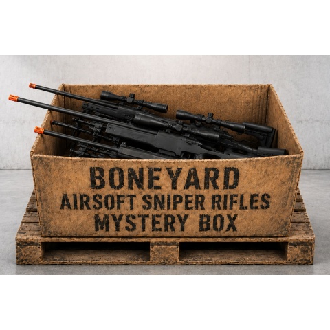 Boneyard Airsoft Sniper Rifle Mystery Box - 1 Boneyard Bolt Action Sniper Rifle