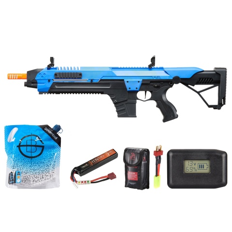 Poseidon CSI XR5 Series Advanced Battle Rifle - Battery/Adapter/Charger Combo - (Blue)