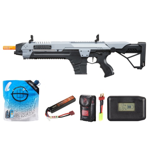 Poseidon CSI XR5 Series Advanced Battle Rifle - Battery/Adapter/Charger Combo - (Gray)