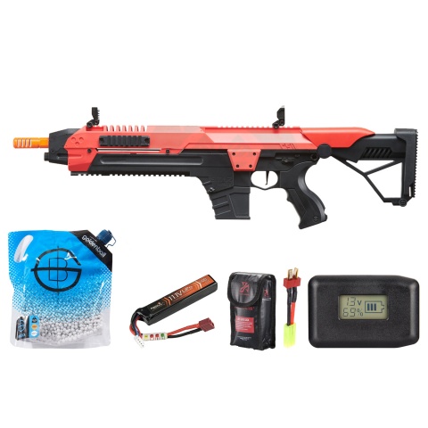 Poseidon CSI XR5 Series Advanced Battle Rifle - Battery/Adapter/Charger Combo - (Red)
