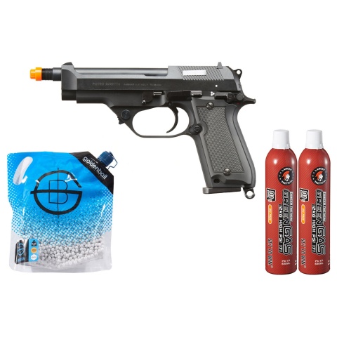 KSC M93R II Spartan System 7 GBB Pistol - Green Gas Combo - (Black)