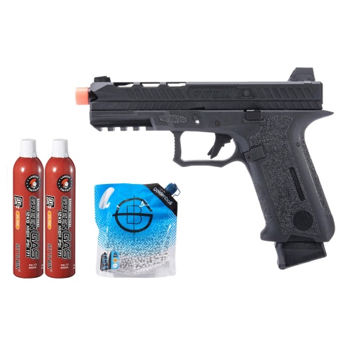 Poseidon Orion Performance Series GBB Pistol No.2 - (Black) Green Gas Combo