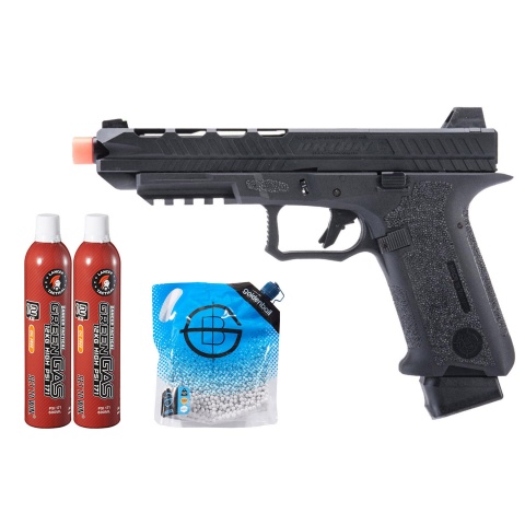 Poseidon Orion Performance Series GBB Pistol No.3 - (Black) Green Gas Combo