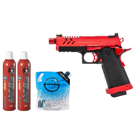 Vorsk Airsoft 3.8 Hi Capa Pro - Green Gas Combo - (Red)