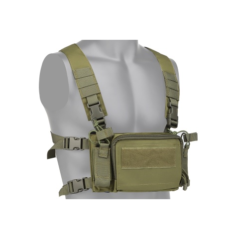 Code 11 Tactical Chest Rig Vest – 3x 5.56 & 4x 9mm Magazine Pouches