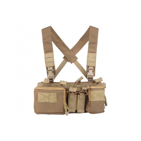 Code 11 Tactical Chest Rig Vest – 4x 5.56 & 2x 9mm Magazine Pouches