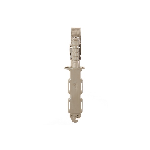 Lancer Tactical Airsoft M9 Rubber Bayonet Knife for M4/M16 AEG (Color: Tan)