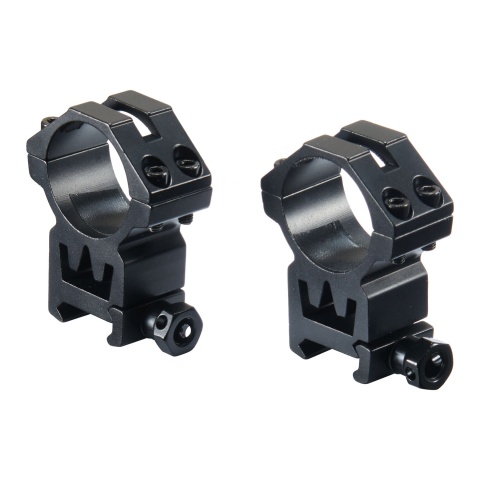 Lancer Tactical 3-9x40E Variable Power Airsoft Rifle Scope w/ Mount Rings - (Black)