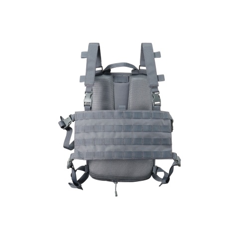 Lancer Tactical 1000D Nylon QD Chest Rig and Backpack Combo - (Grey)