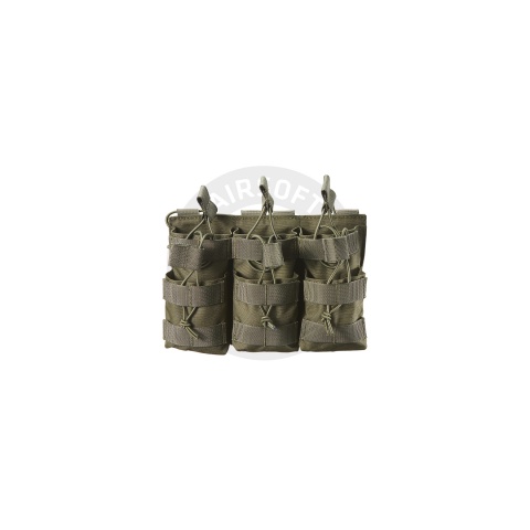 AR/AK 6 Pouch Magazine Holder Open-Top Triple Tactical Stacker Mag Pouch