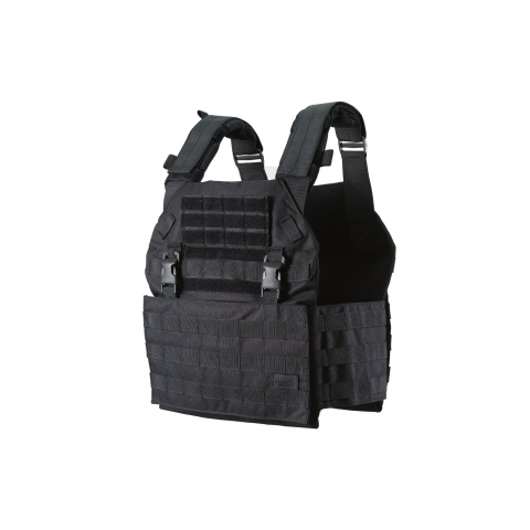 Lancer Tactical Vest with Molle Webbing and Detachable Buckles (Color: Black)
