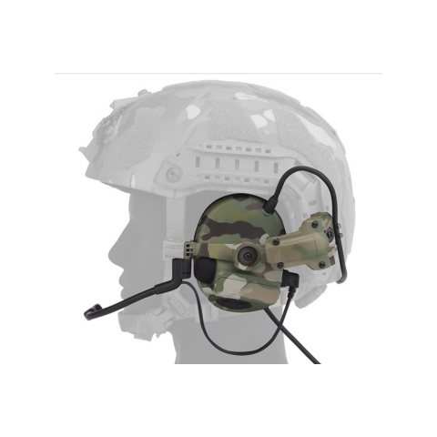 Airsoft C5 Tactical Communication Headset w/ Noise Reduction For Helmets
