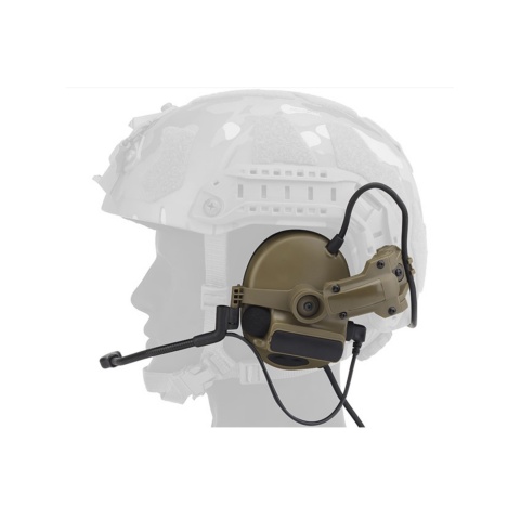 Airsoft C5 Tactical Communication Headset w/ Noise Reduction For Helmets