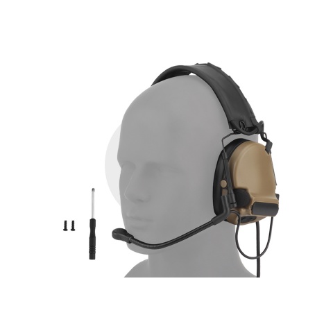 Airsoft C5 Tactical Communication Headset w/ Noise Reduction