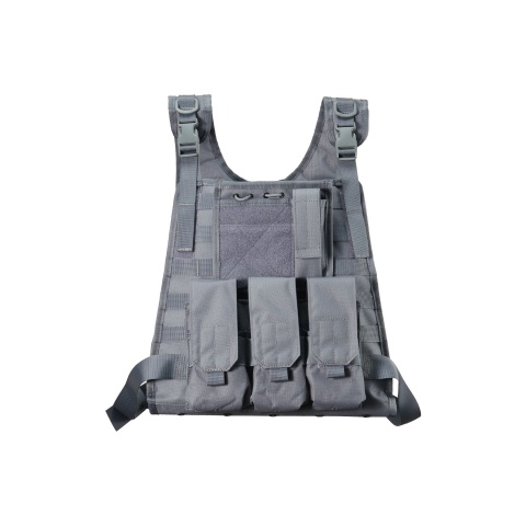 Lancer Tactical Airsoft Tactical MOLLE Tactical Vest - (Grey)