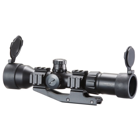 Lancer Tactical Airsoft 1.5-5x40 Tri-Illuminated Mil-Dot Rifle Scope