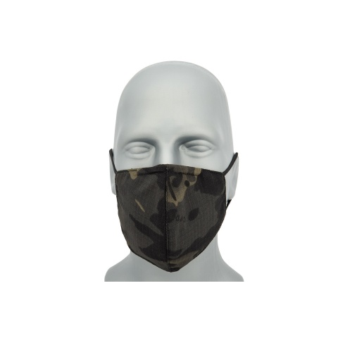 Knight Tactical Face Mask, Black Camo