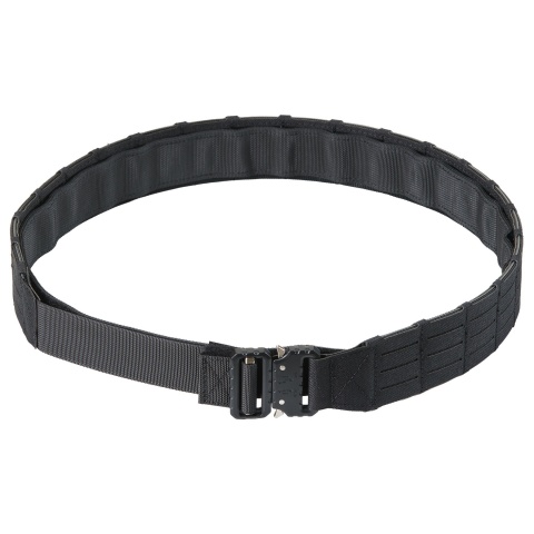 Lancer Tactical Laser Cut Hook & Loop Inner/Outer Tactial Belt System - (Black)