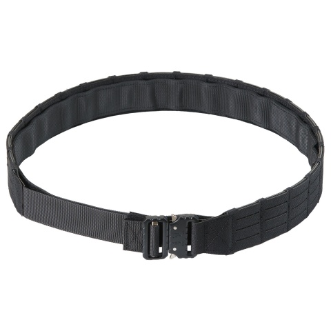 Lancer Tactical Laser Cut Hook & Loop Inner/Outer Tactial Belt System - (Black)
