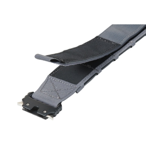 Lancer Tactical Laser Cut Hook & Loop Inner/Outer Tactial Belt System - (Gray)