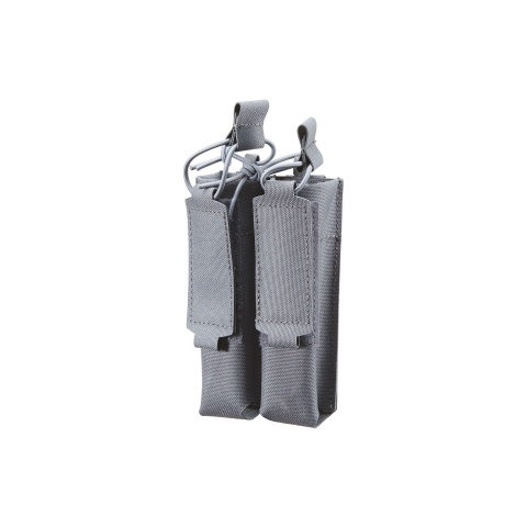 Lancer Tactical Laser Cut Double SMG Open Top Magazine Pouch