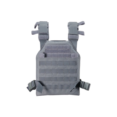 Lancer Tactical Polyester QR Lightweight Tactical Vest - (Grey)